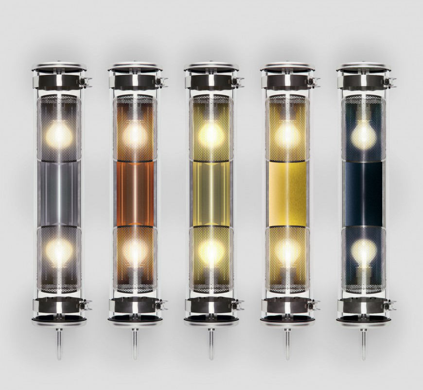 Universelle Glasröhren-Leuchte RIMBAUD mit IP68: Glasröhrenleuchte mit Gewebe-Abschirmung in allen Farben
