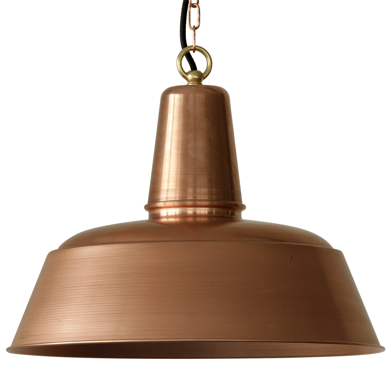 BERLIN Copper pendant luminaire in industrial design, Ø 25-60 cm