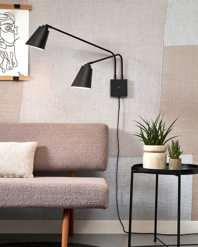 Doppel-Wandleuchte mit zwei schwenkbaren Ausleger-Armen BRE-W2, Bild 2 Doppel-Wandleuchte mit zwei schwenkbaren Ausleger-Armen BRE-W2, Bild 2