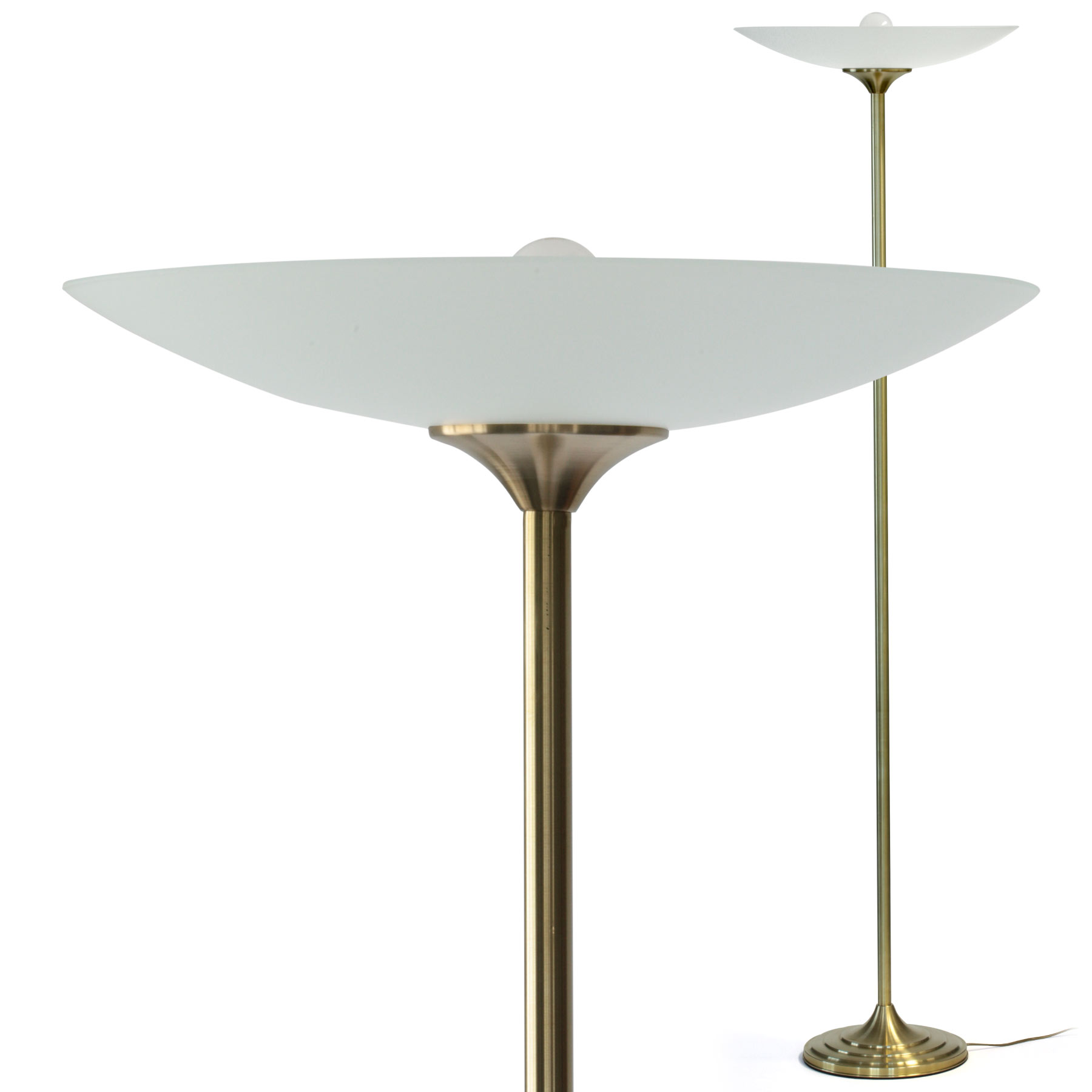 Large ceiling washer with flat opal glass bowl shade Ø 50 cm Large ceiling washer with flat opal glass bowl shade Ø 50 cm