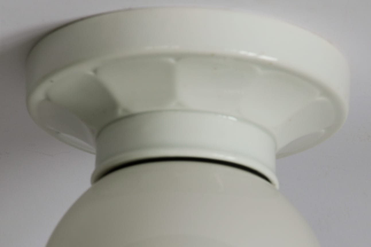 Antique Porcelain Ceiling Fixture, ca. 1920 – SOLD, Fig. 2 Antique Porcelain Ceiling Fixture, ca. 1920 – SOLD, Fig. 2