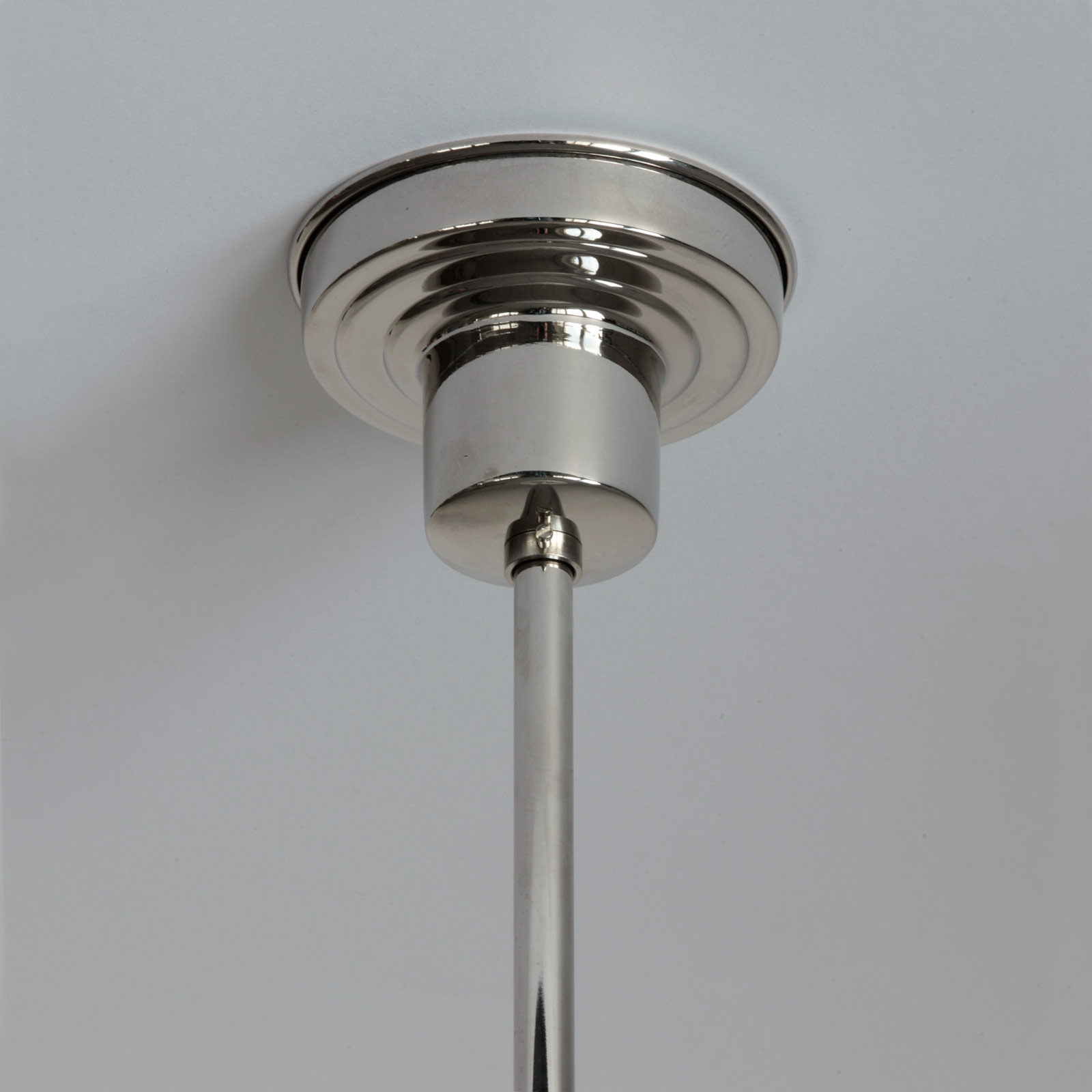 Art déco-Pendelleuchte mit opalem Kegel-Glasschirm, Bild 10 Art déco-Pendelleuchte mit opalem Kegel-Glasschirm, Bild 10