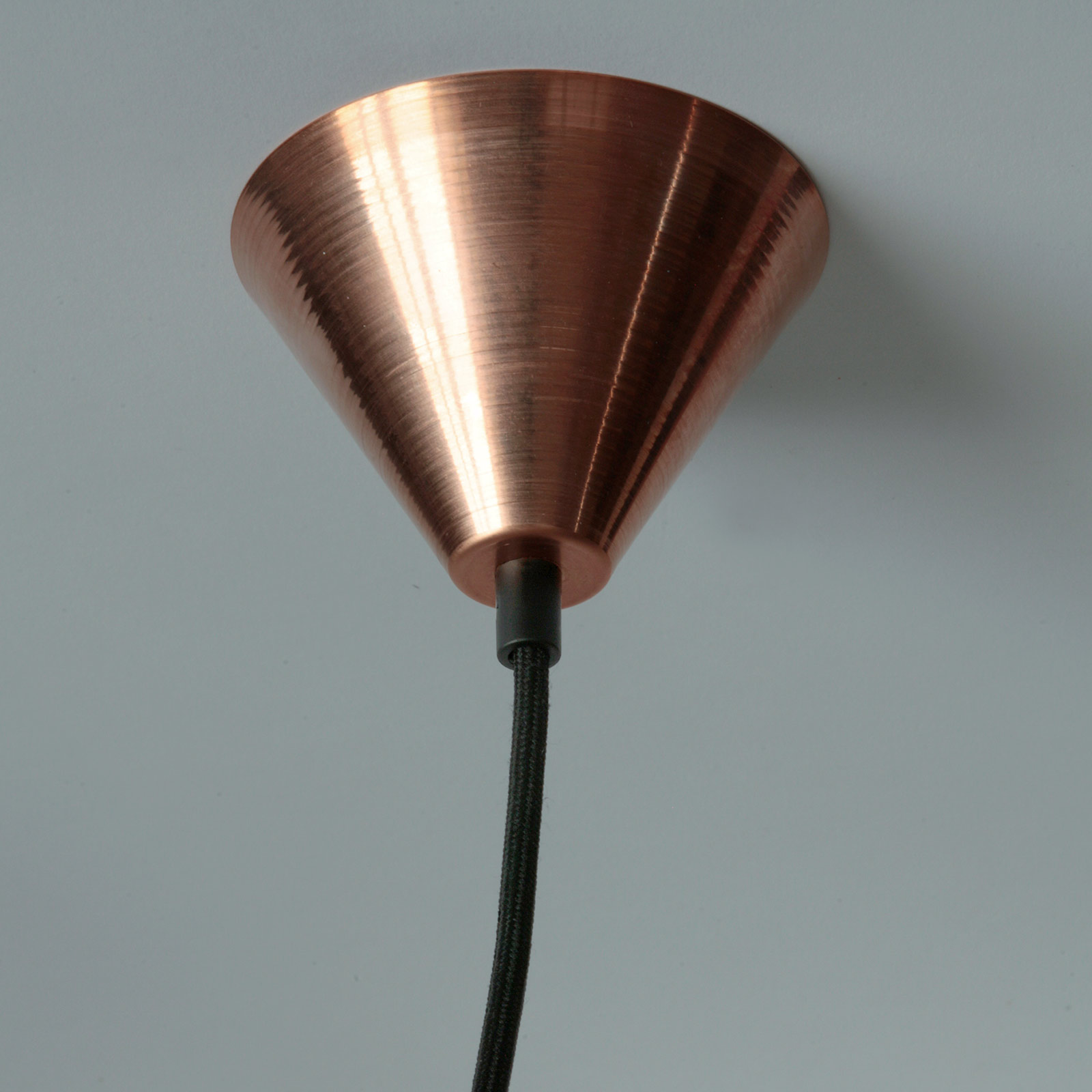 ZWICKAU Kupfer-Hängeleuchte mit Kegelschirm, Ø 20–40 cm: Kupfer roh