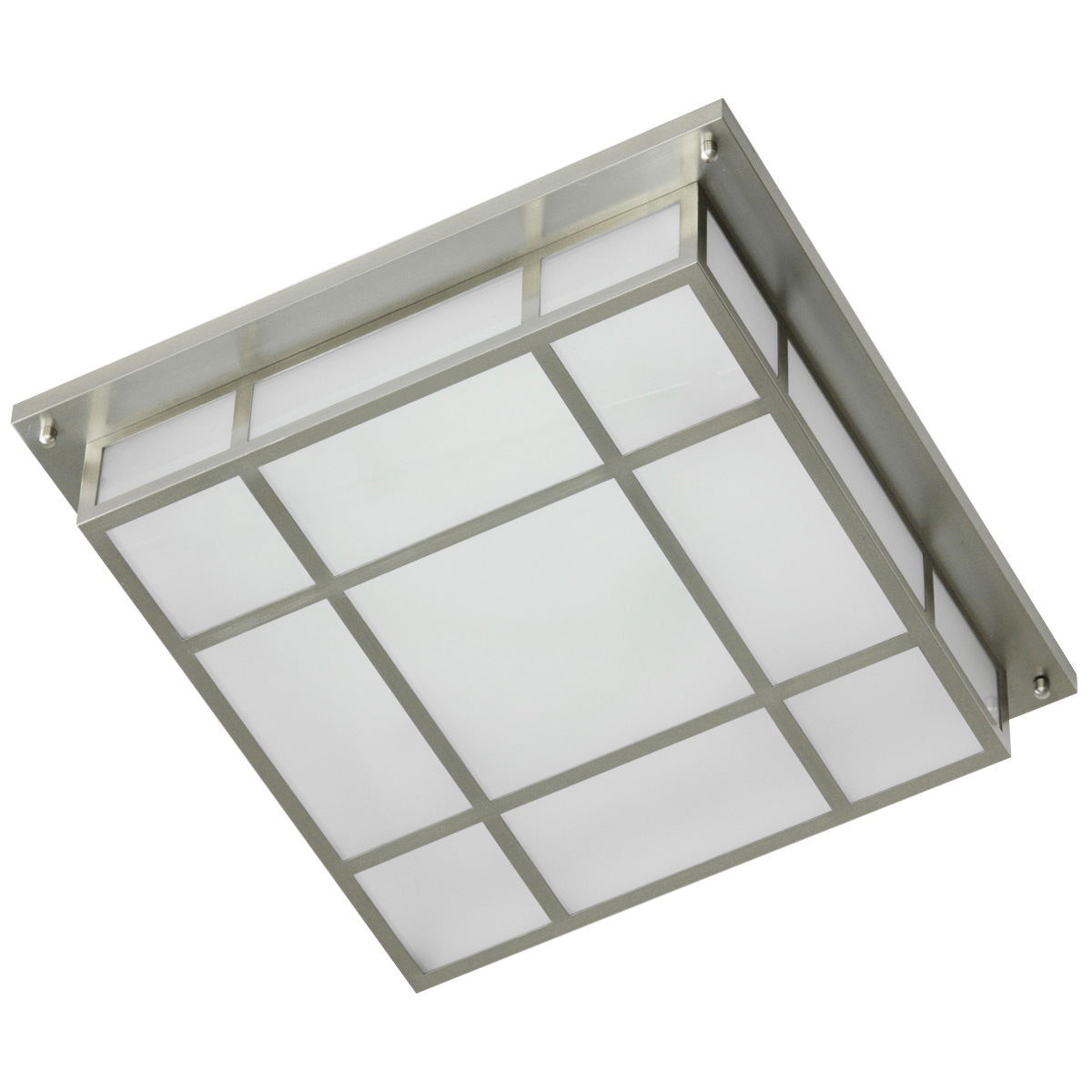 Large square latticed box ceiling light