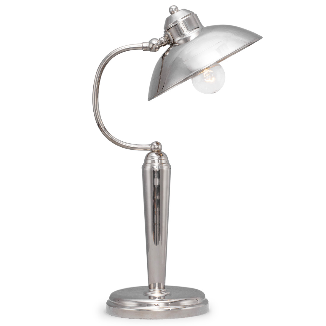 Klassische Art déco-Tischleuchte mit Schirm – Casa Lumi