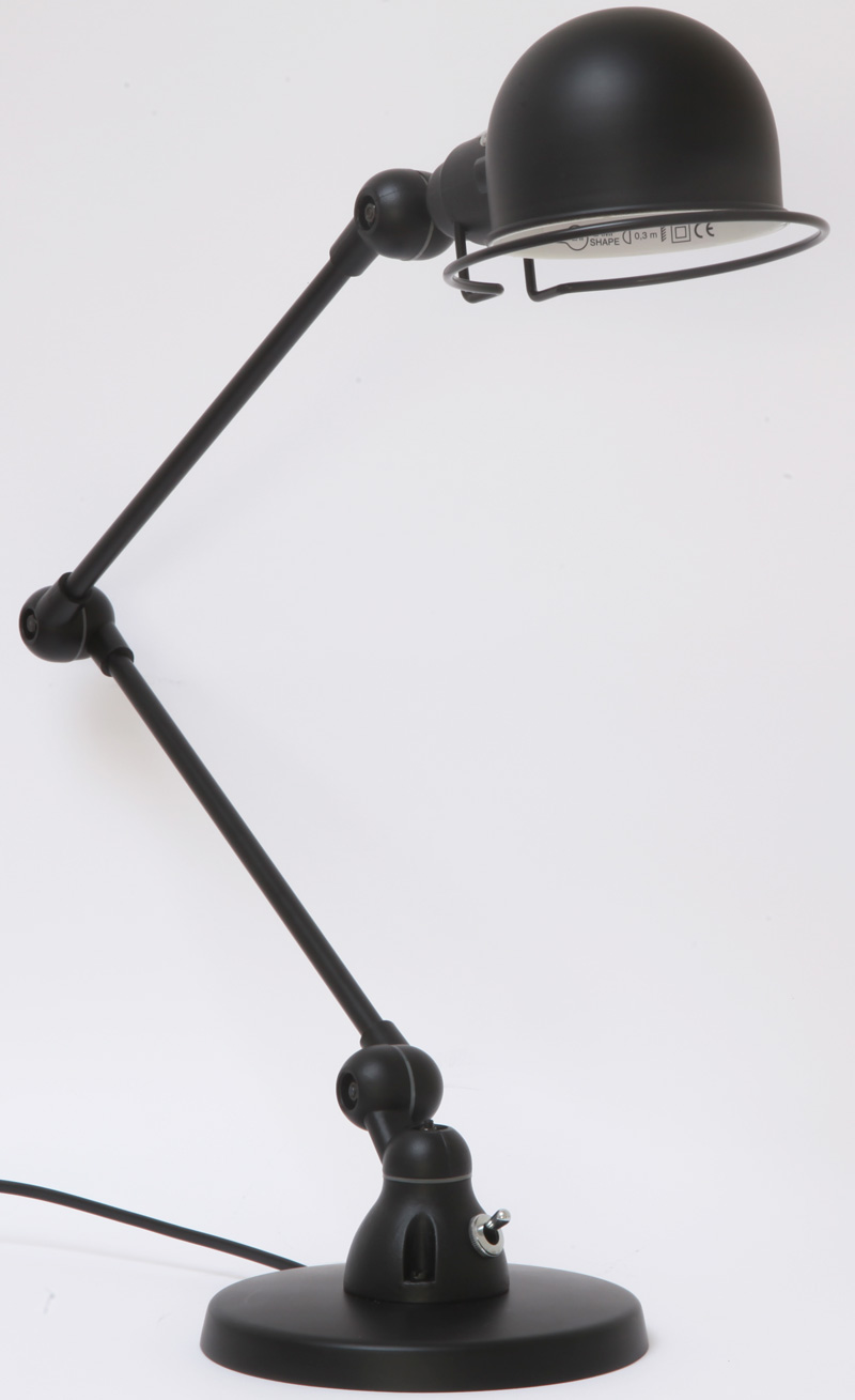 Bild 9: Jieldé Tischleuchte SI331, hier matt lackiert in RAL 9011 Graphitschwarz Kleine Tischleuchte SIGNAL SI333: Jieldé Tischleuchte SI331, hier matt lackiert in RAL 9011 Graphitschwarz