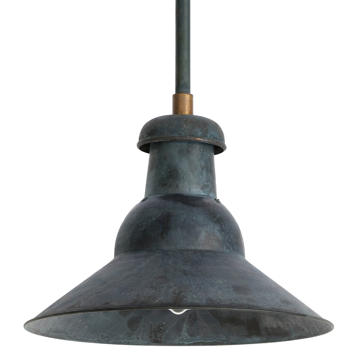 Early 20th century: industrial style tube pendant lamp