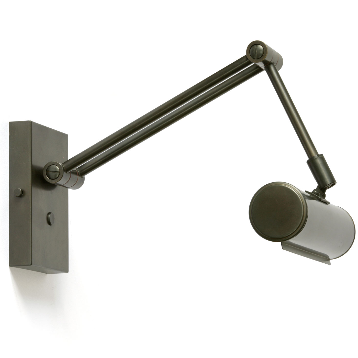 Messing-Bilderleuchte mit Gelenkarm