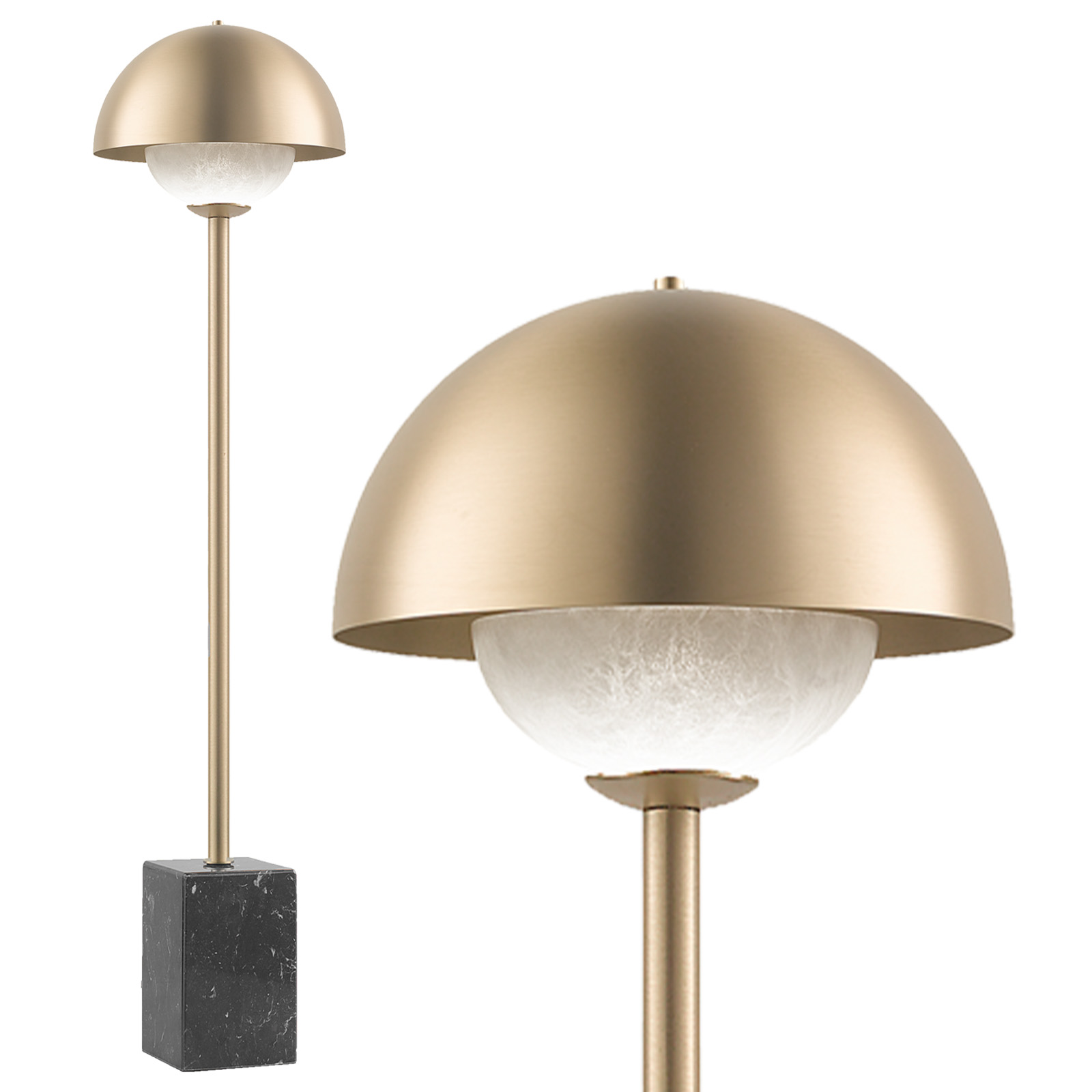 Italian Floor Lamp With Alabaster Shade and Marble Base APOLLO Italian Floor Lamp With Alabaster Shade and Marble Base APOLLO