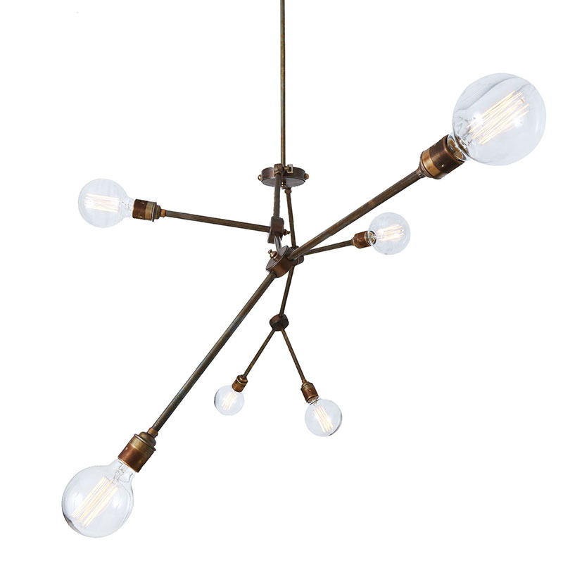 Verzweigter Gelenk-Deckenleuchter mit 6 Fassungen, Bild 5 Verzweigter Gelenk-Deckenleuchter mit 6 Fassungen, Bild 5