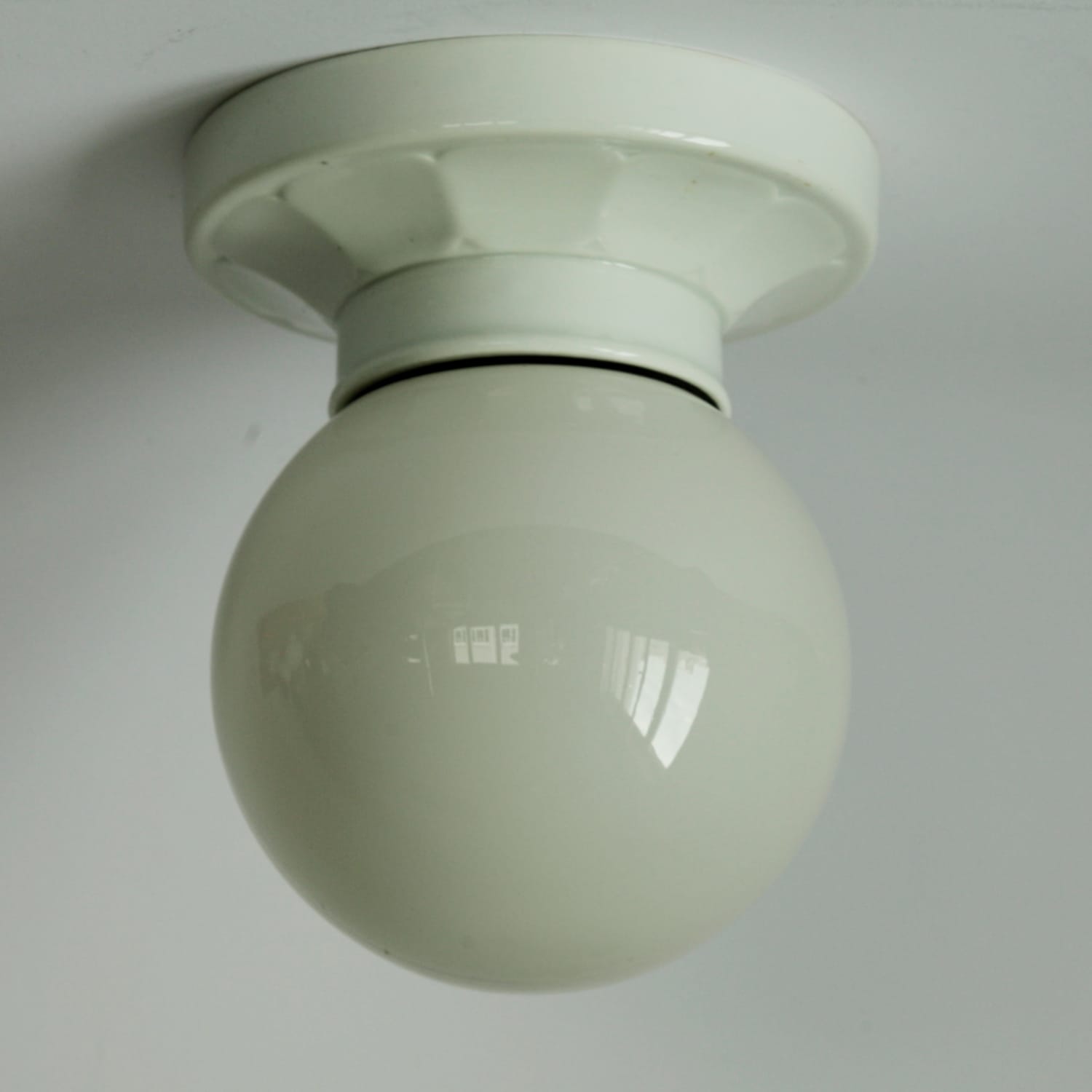 Antique Porcelain Ceiling Fixture, ca. 1920 – SOLD Antique Porcelain Ceiling Fixture, ca. 1920 – SOLD