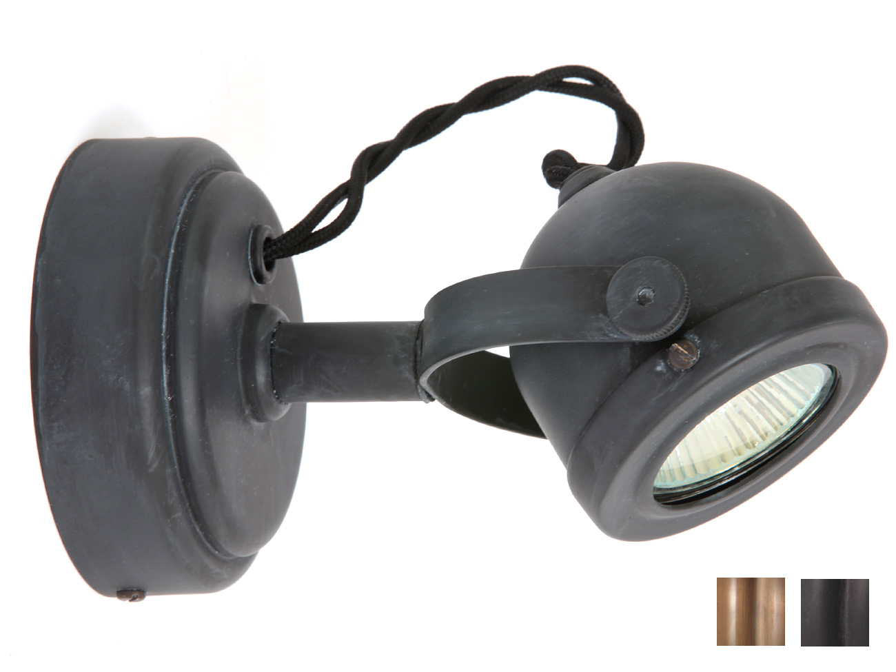 Small Nostalgic Spotlight Lamp Made of Copper Small Nostalgic Spotlight Lamp Made of Copper