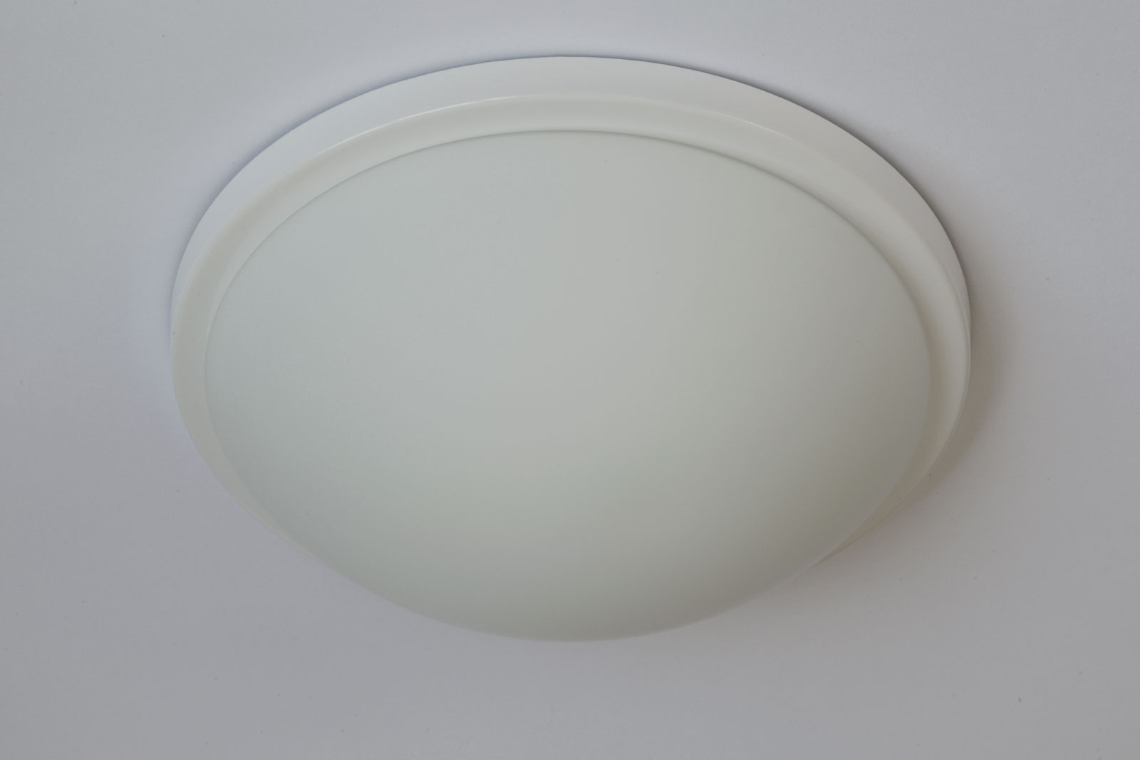Opalglas-Deckenleuchte mit Ring AURORA R2, Ø 20 bis 42 cm: 30 cm Glas mit weißem Ring: