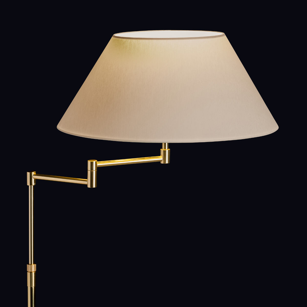 Ausleger-Stehleuchte 6348 mit Textilschirm Ausleger-Stehleuchte 6348 mit Textilschirm