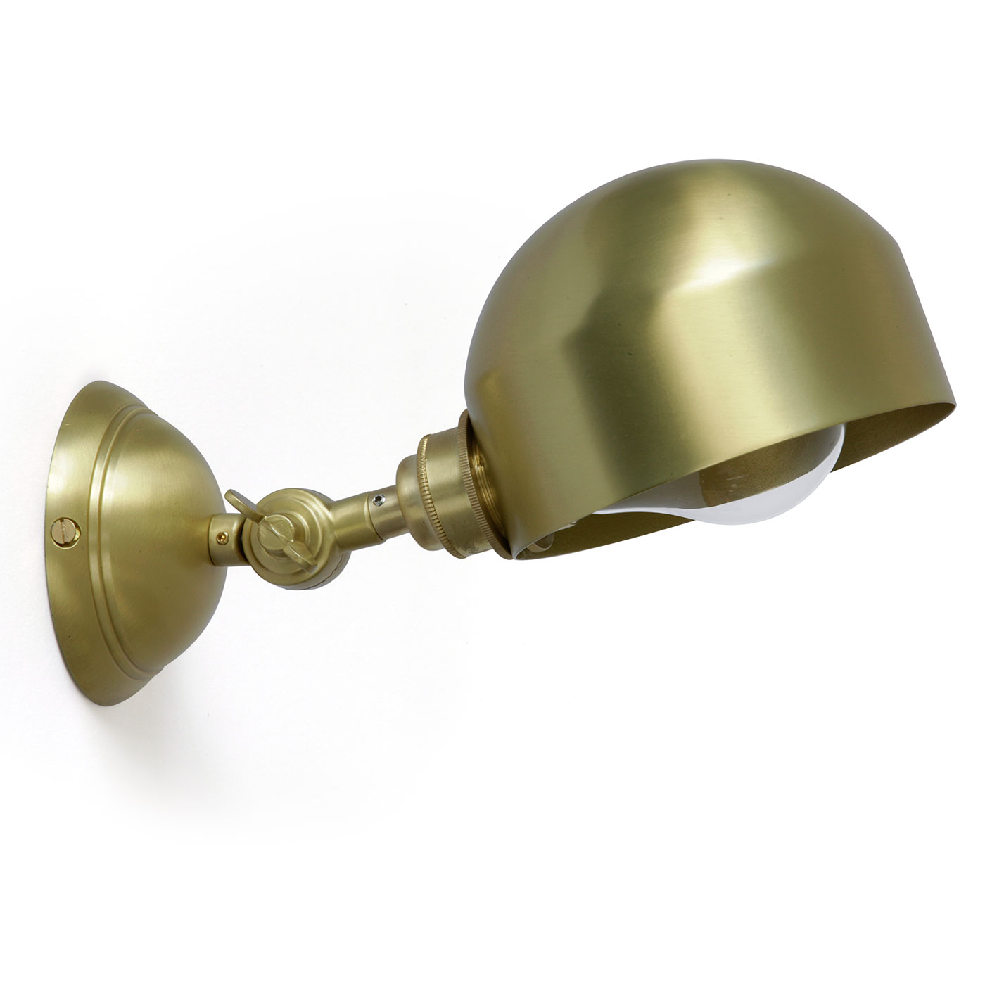 Functional joint wall light made of brass Functional joint wall light made of brass
