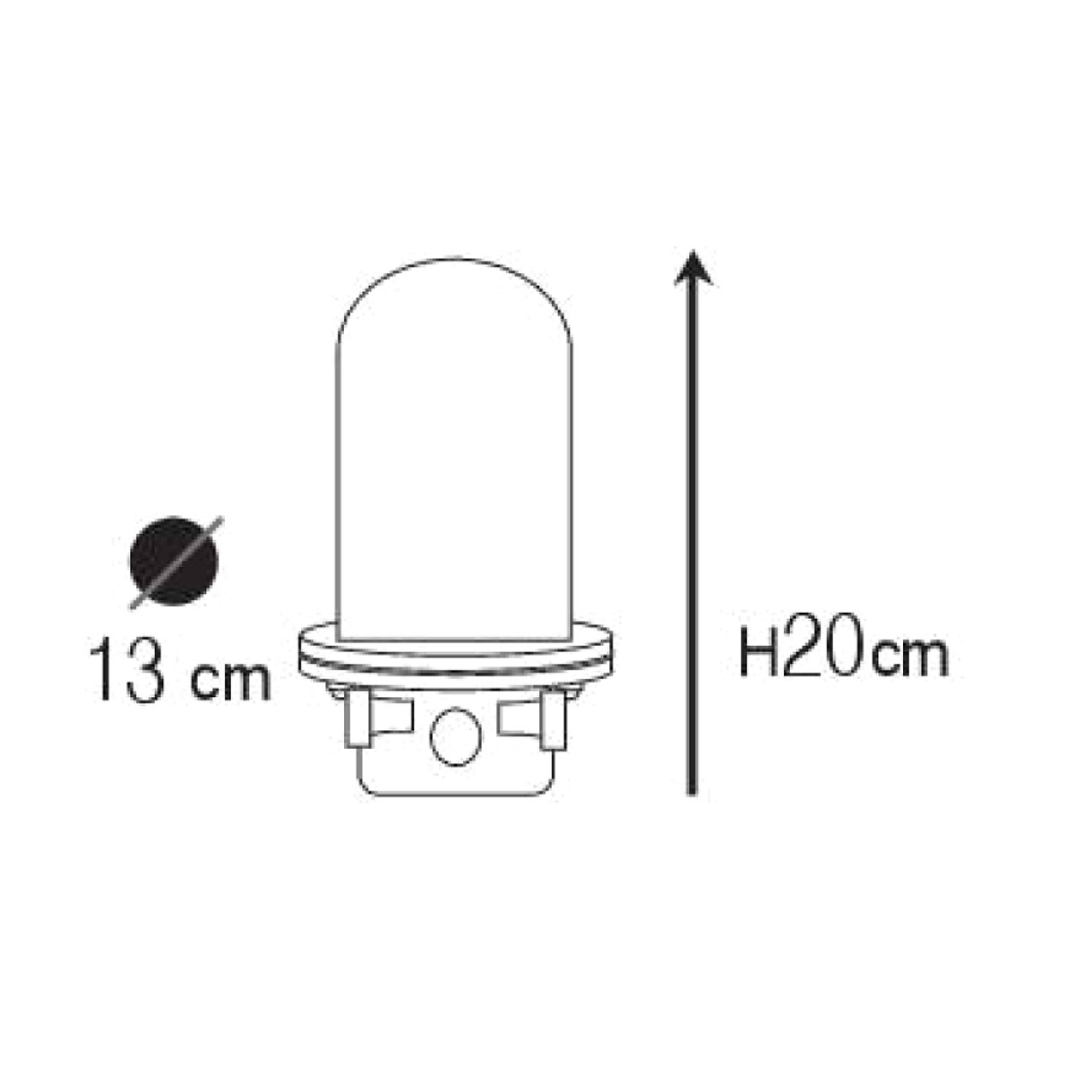 Messingguss-Schiffslampe mit gerilltem Glas-Zylinder, IP64, Bild 10