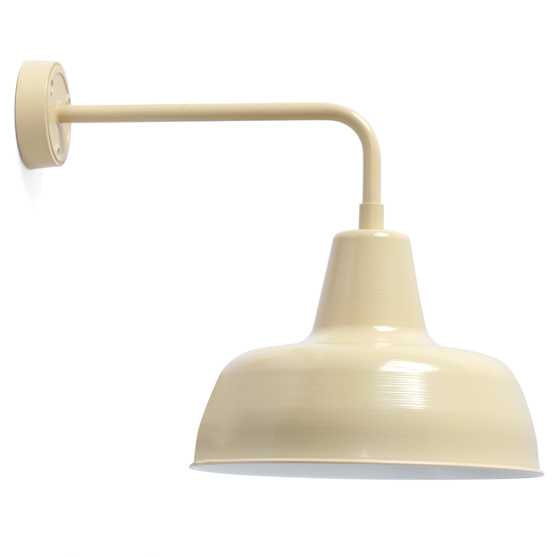 BIETIGHEIM Klassische Wandleuchte im Industriedesign: Reflektordurchmesser: 300 mm, lackiert in RAL 1014