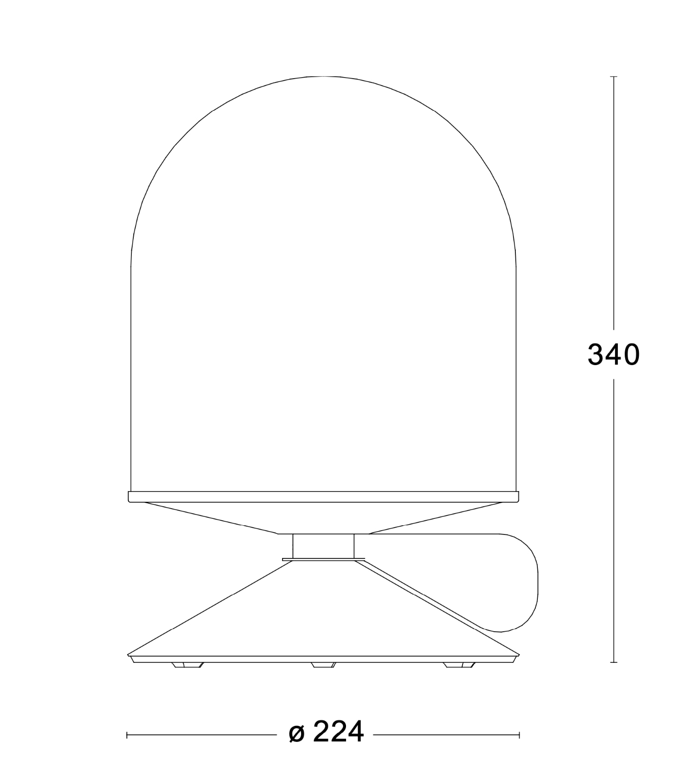 Dimmbare Design-Tischleuchte VINGE aus Schweden, Bild 11