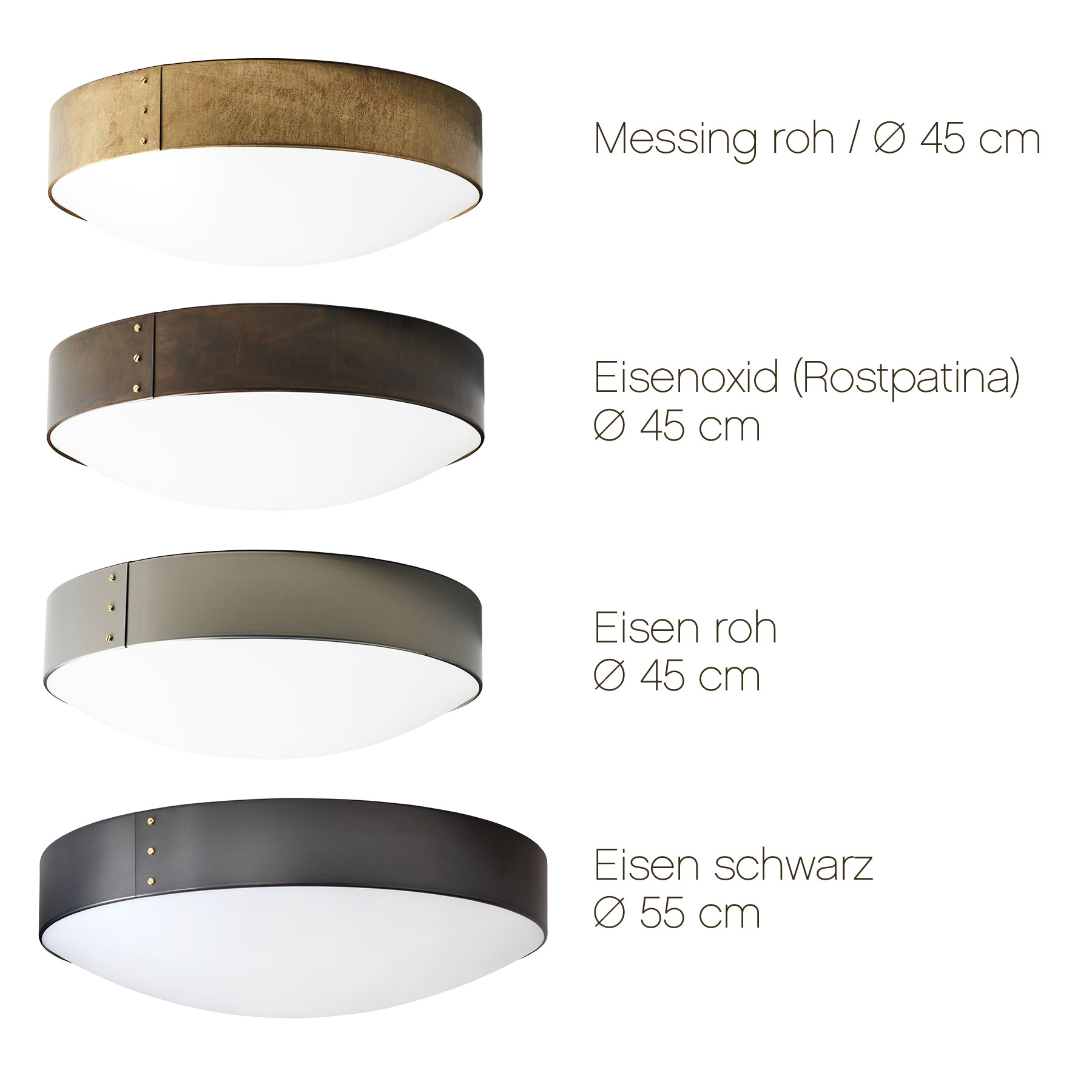 Große Deckenleuchte aus Schweden mit Messing-Ring, Ø 45/55 cm, Bild 10 Große Deckenleuchte aus Schweden mit Messing-Ring, Ø 45/55 cm, Bild 10