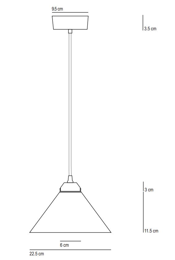 Kleine Esstisch-Pendelleuchte mit Porzellanschirm COBB: Ausführung ohne Zugpendel, Standard-Abhängung 150 cm