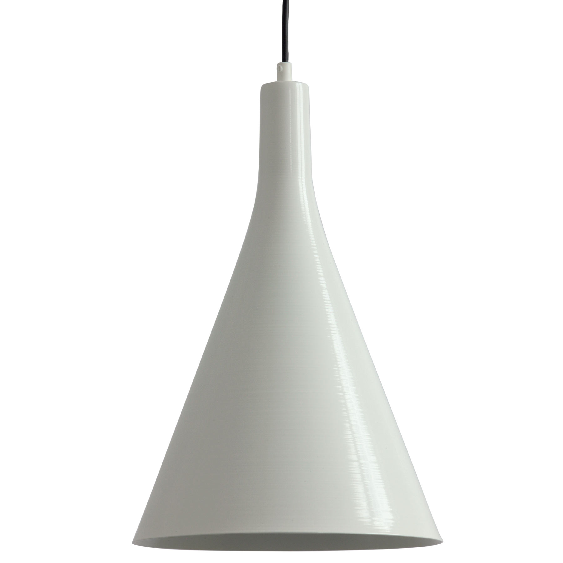 Pendellampe TUBE mit tiefem Trichter-Schirm, RAL-Farben