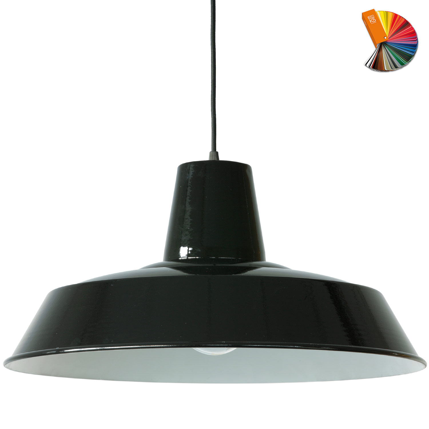 Große Industriestil-Hängeleuchte W3, Durchmesser 50 cm Große Industriestil-Hängeleuchte W3, Durchmesser 50 cm