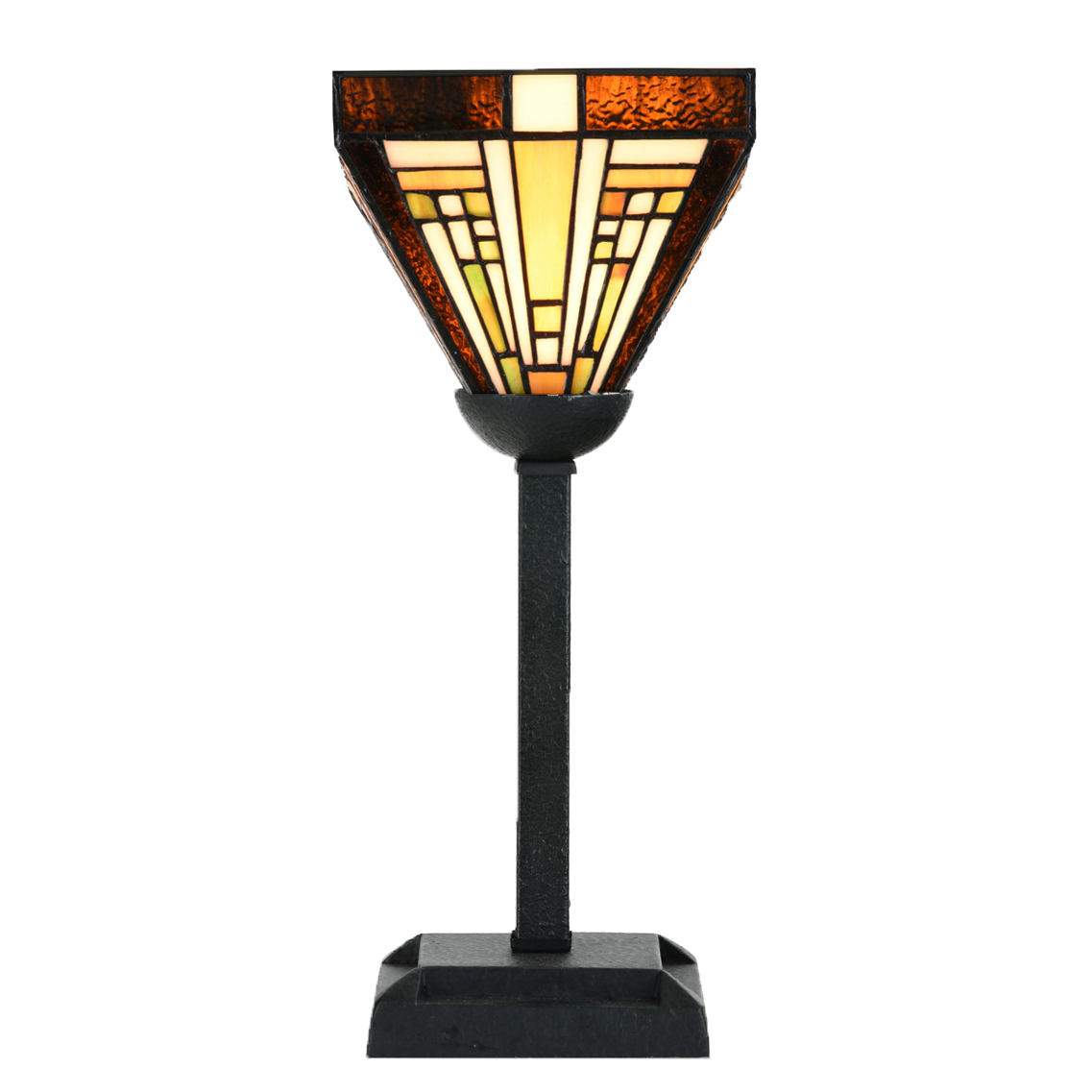 Small Tiffany glass art table light Small Tiffany glass art table light