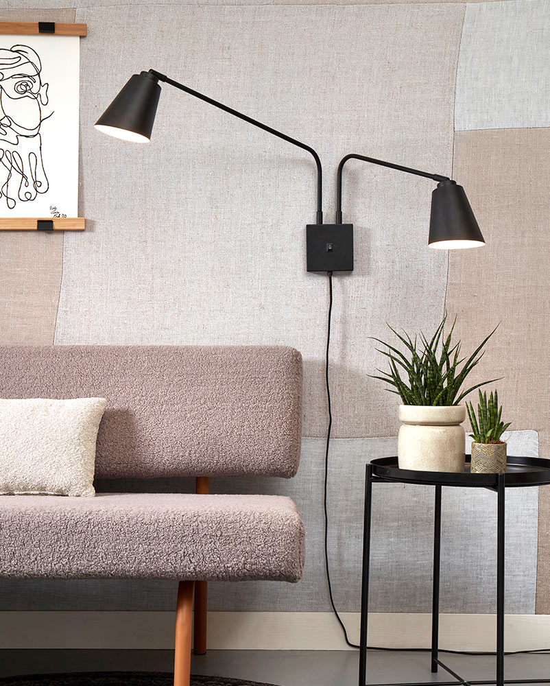 Doppel-Wandleuchte mit zwei schwenkbaren Ausleger-Armen BRE-W2, Bild 3 Doppel-Wandleuchte mit zwei schwenkbaren Ausleger-Armen BRE-W2, Bild 3