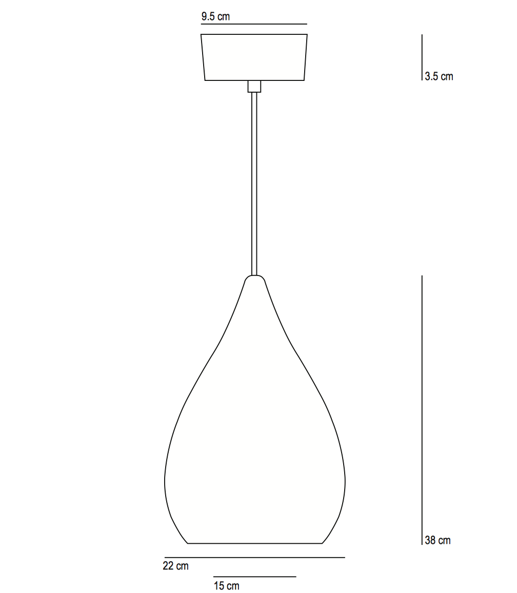 Große Tropfen-Pendelleuchte aus durchscheinendem Porzellan, Bild 9 Große Tropfen-Pendelleuchte aus durchscheinendem Porzellan, Bild 9
