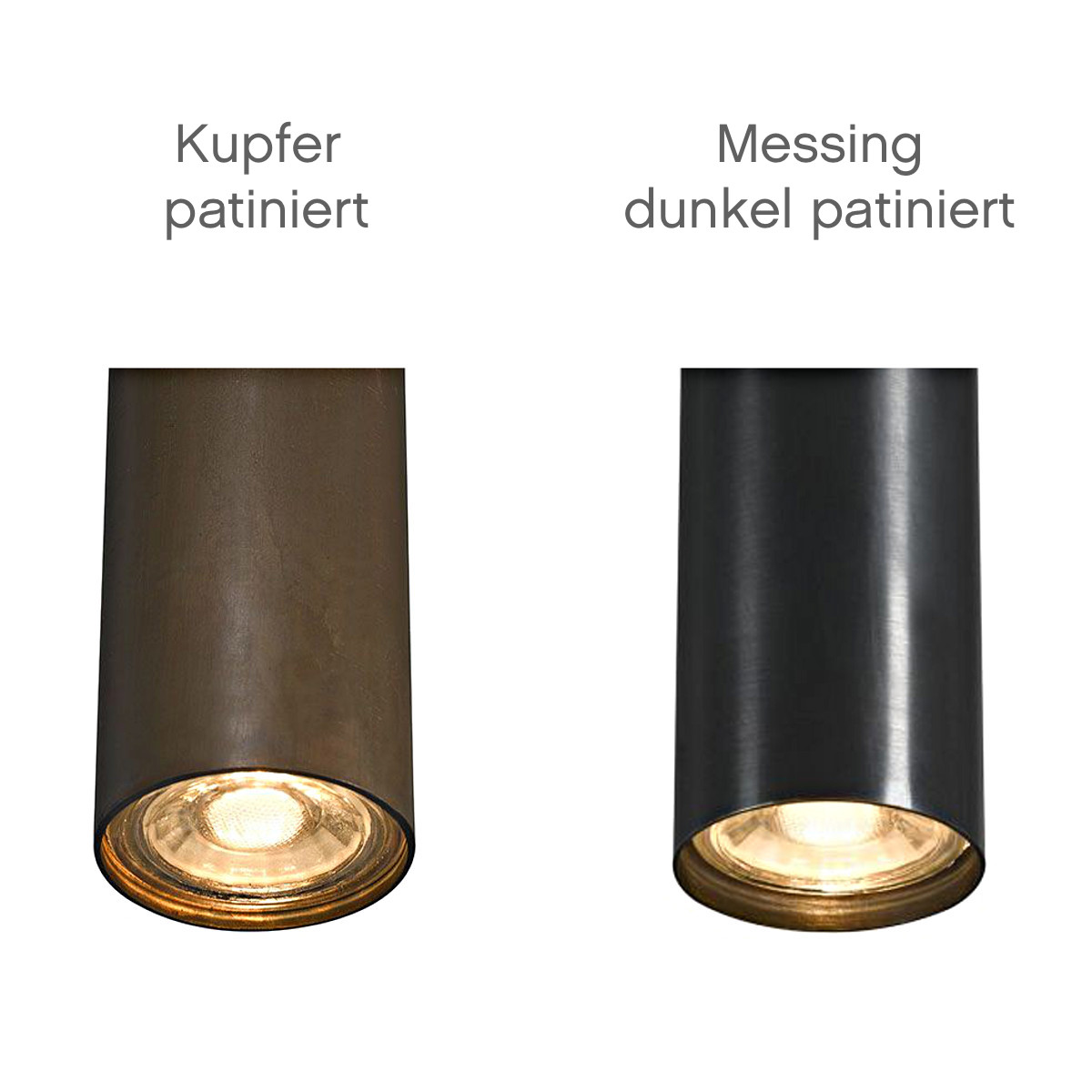 Gruppe aus 5 Röhren-Pendelleuchten TOBINO, Kupfer oder Messing, Bild 2 Gruppe aus 5 Röhren-Pendelleuchten TOBINO, Kupfer oder Messing, Bild 2