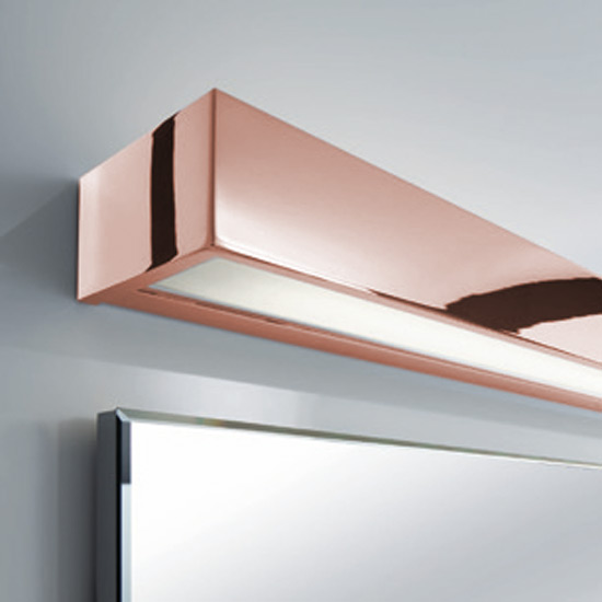 Up & Down-Wandleuchte aus Kupfer für Bad und Spiegel, 15 bis  60 cm, Bild 4 Up & Down-Wandleuchte aus Kupfer für Bad und Spiegel, 15 bis  60 cm, Bild 4