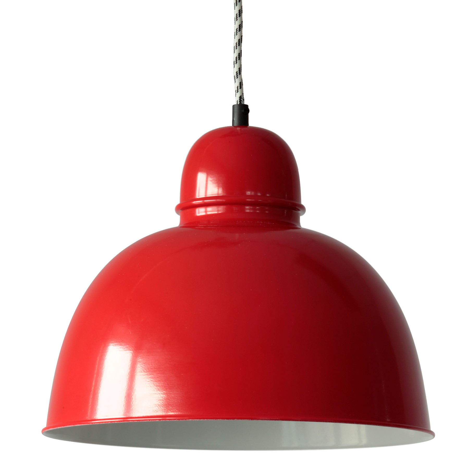 KEHL Red hanging light with sheet steel shade KEHL Red hanging light with sheet steel shade