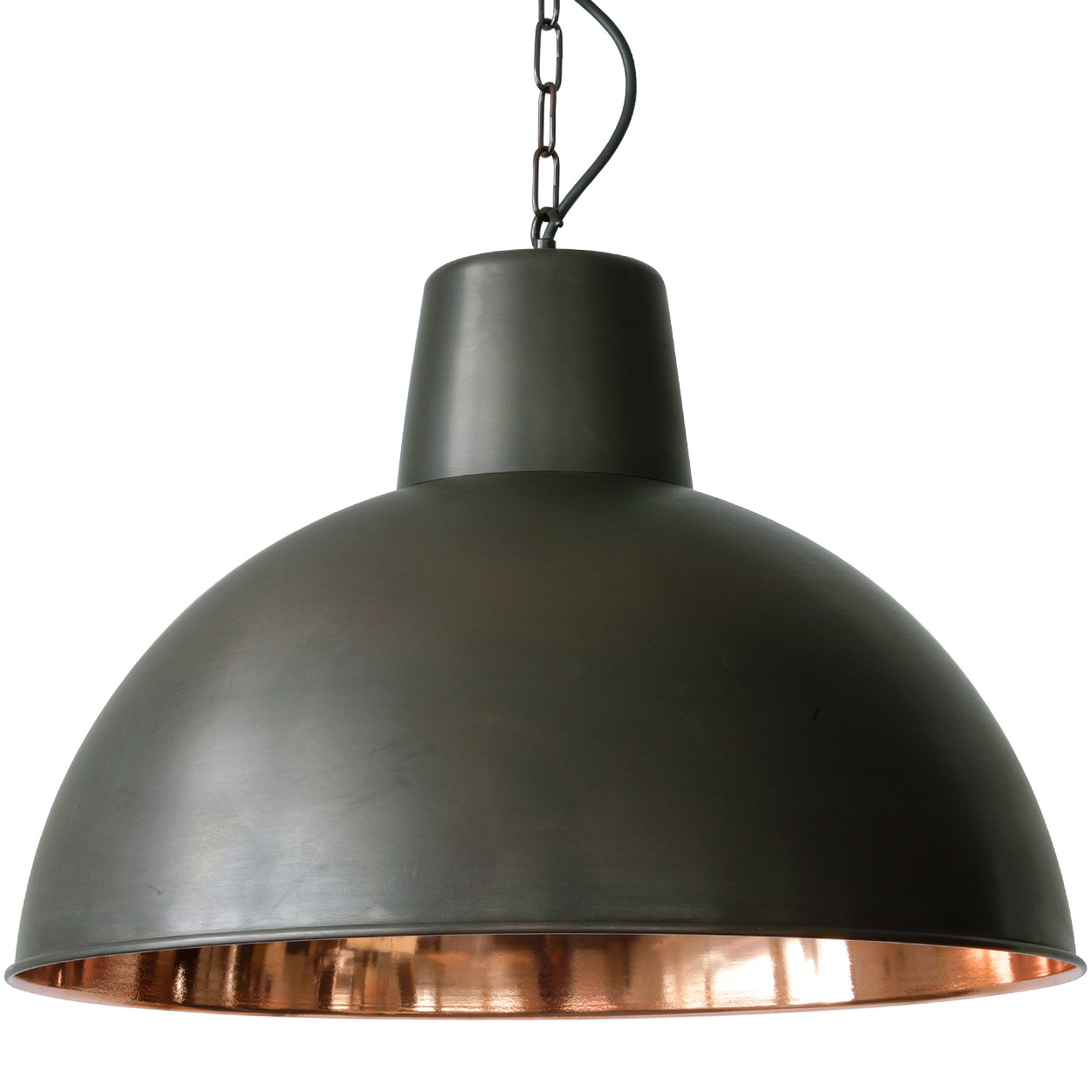 Bild 1: Ein echter Blickfang: die große Kupfer-Pendelleuchte 7163 von Davey, Sehr große Kupfer-Pendelleuchte mit Ø 60 cm: Ein echter Blickfang: die große Kupfer-Pendelleuchte 7163 von Davey,