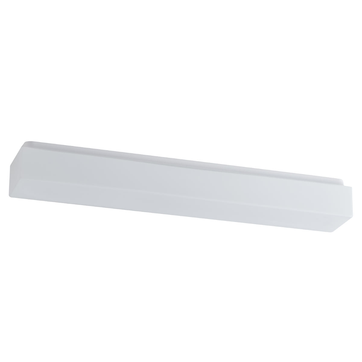 Long opal glass ceiling fitting SYLVA rectangular, 38 / 61 cm: Größe L – 61 cm