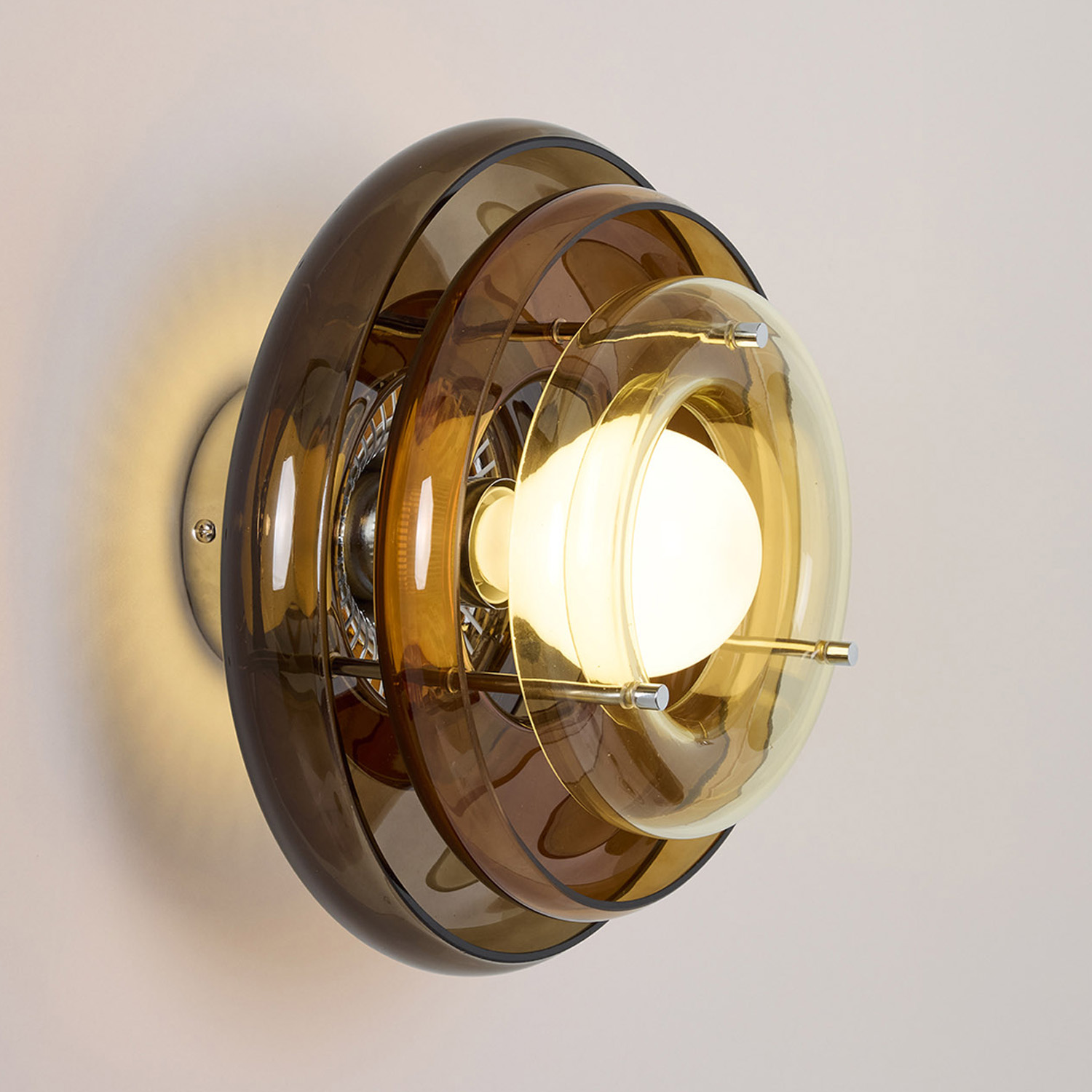 Retro-Style Wandleuchte SUNSET – in 2 Glasfarben