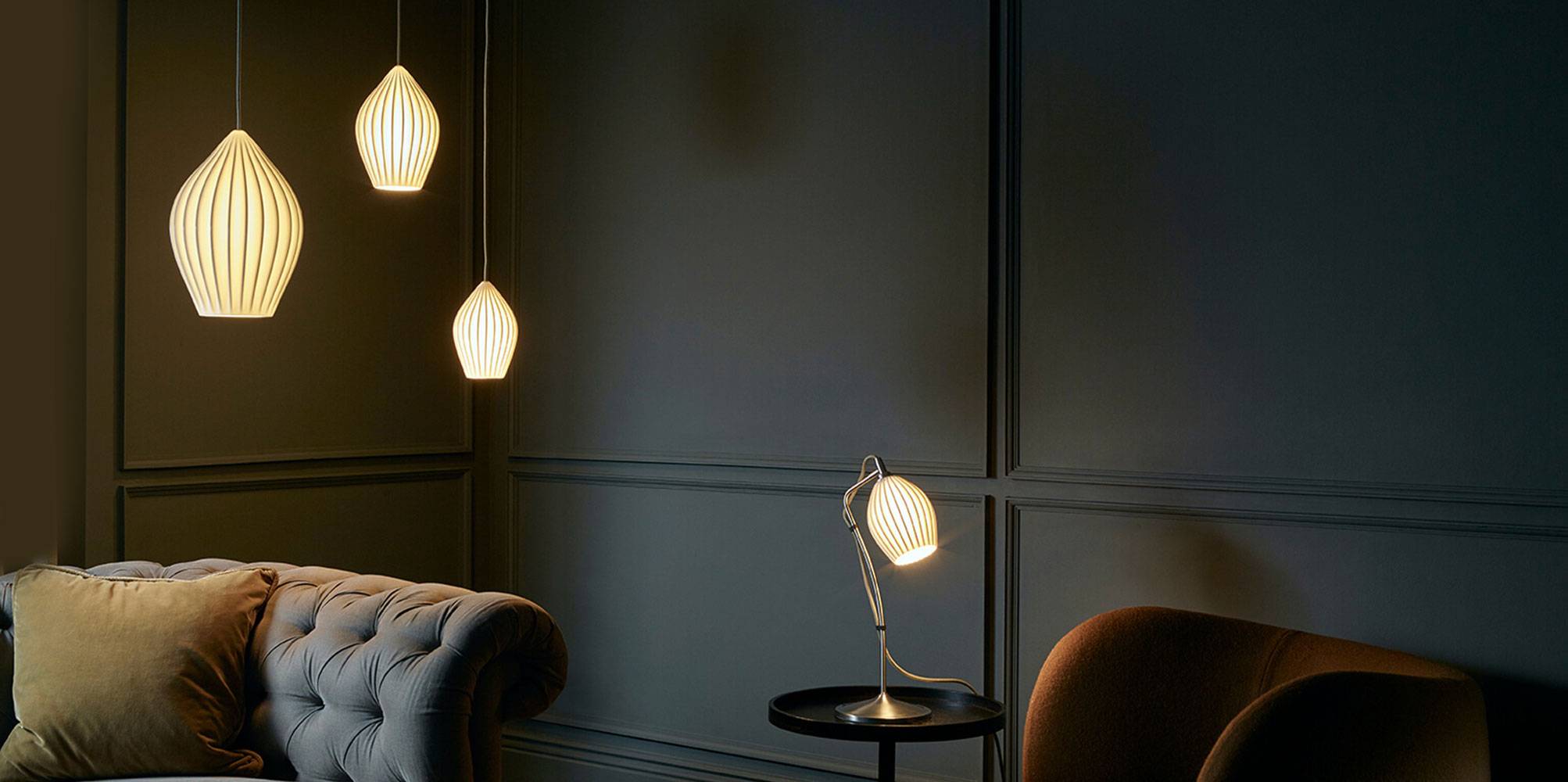 Porzellan-Leuchten von Original BTC