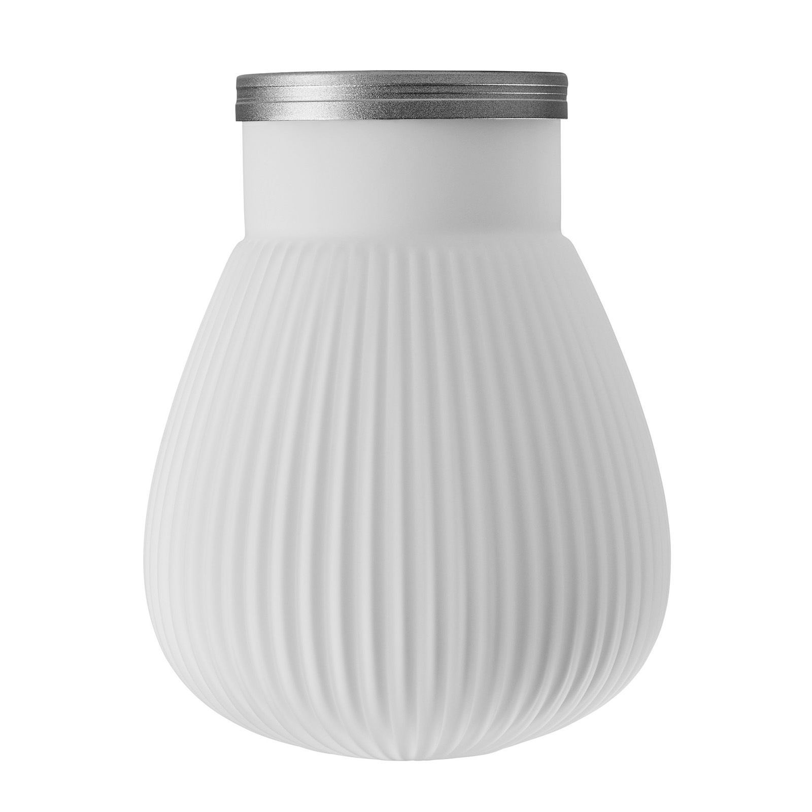 Bild 3: Die Glasvariante Opal matt plissiert LED-Stehleuchte AURA S mit plissiertem Glas: Die Glasvariante Opal matt plissiert