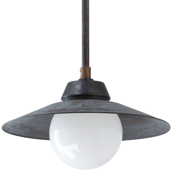 Classic Rigid Pipe Pendant Light, Aged Copper - BD KUGEL Classic Rigid Pipe Pendant Light, Aged Copper - BD KUGEL