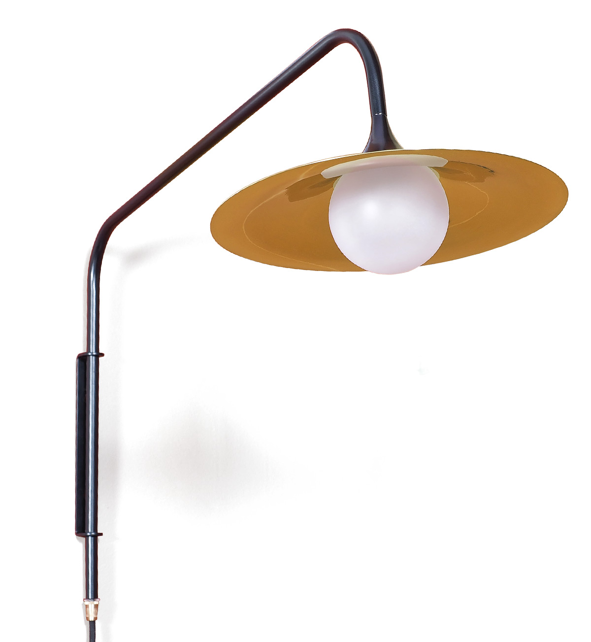 Exklusive Design-Wandleuchte am Ausleger-Arm Exklusive Design-Wandleuchte am Ausleger-Arm