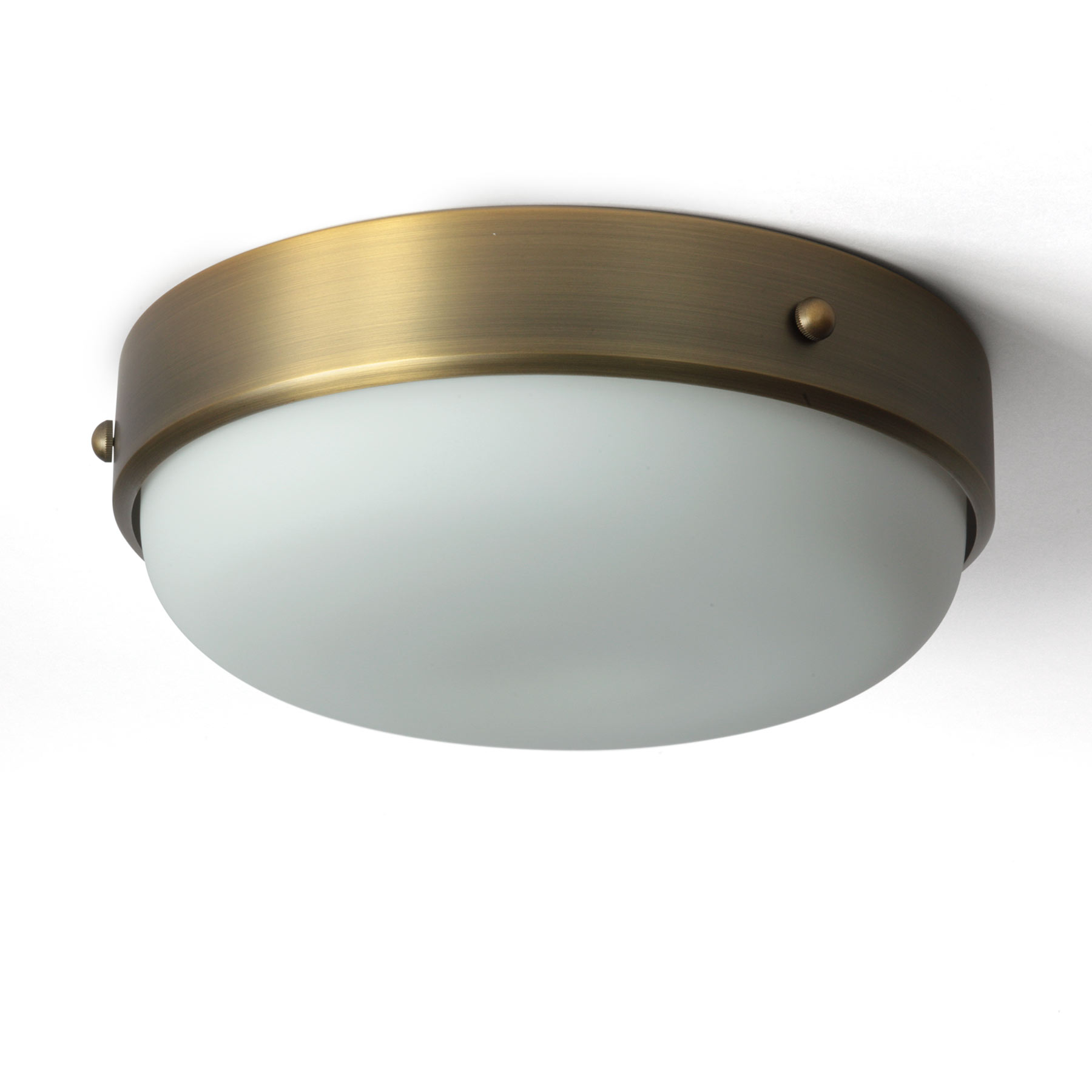 Runde Deckenleuchte mit mattem Opalglas, Ø 33 cm