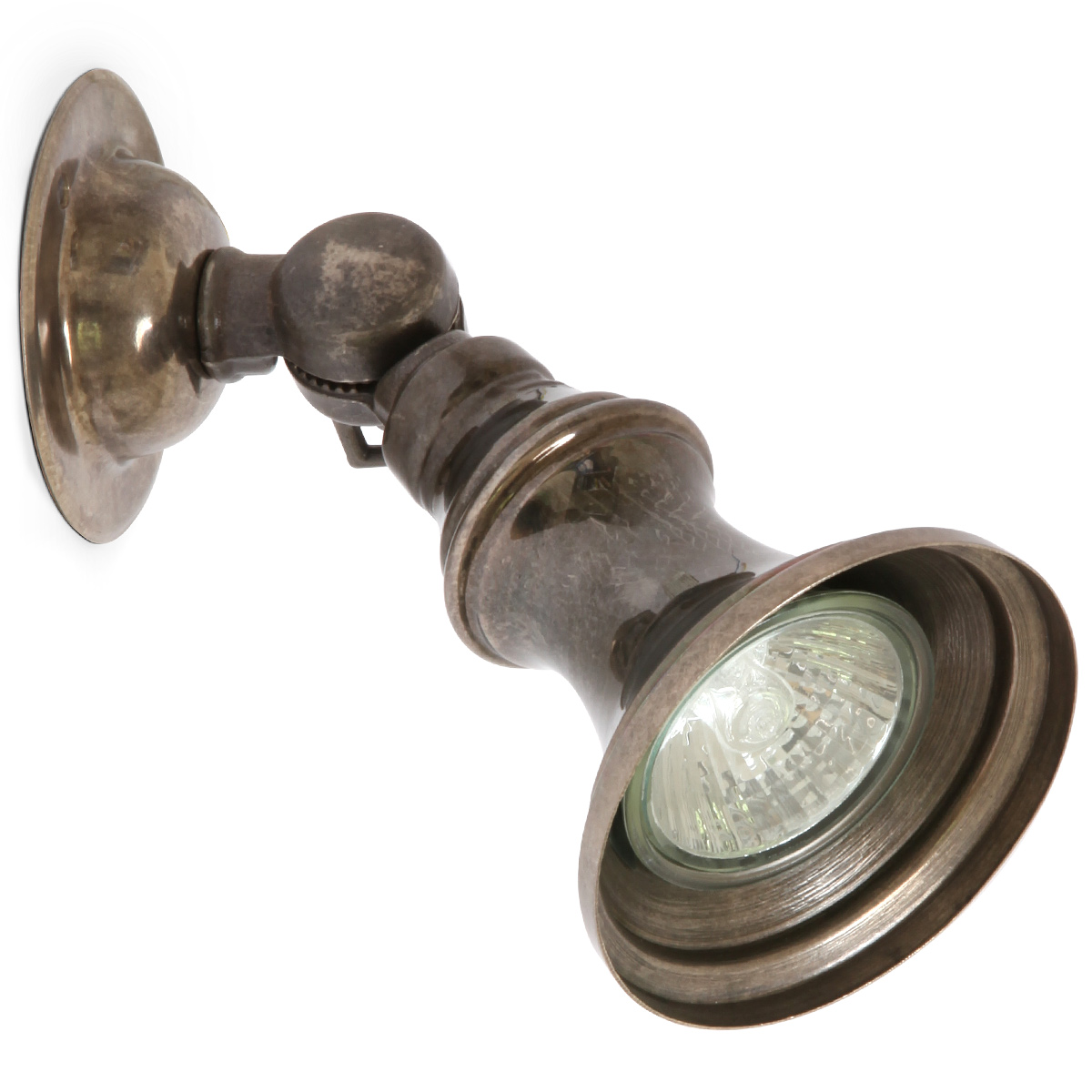 Rustikaler Messing-Strahler aus Irland Rustikaler Messing-Strahler aus Irland