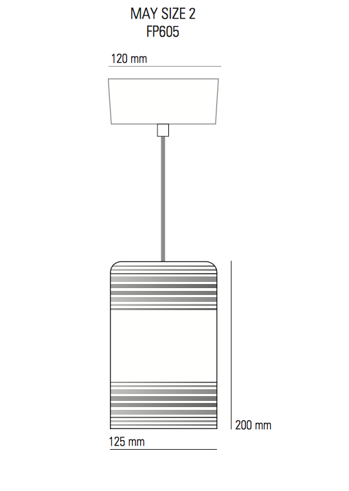 Gestreifte Pendellampe aus Porzellan MAY Size 2, blau oder orange, Bild 12 Gestreifte Pendellampe aus Porzellan MAY Size 2, blau oder orange, Bild 12