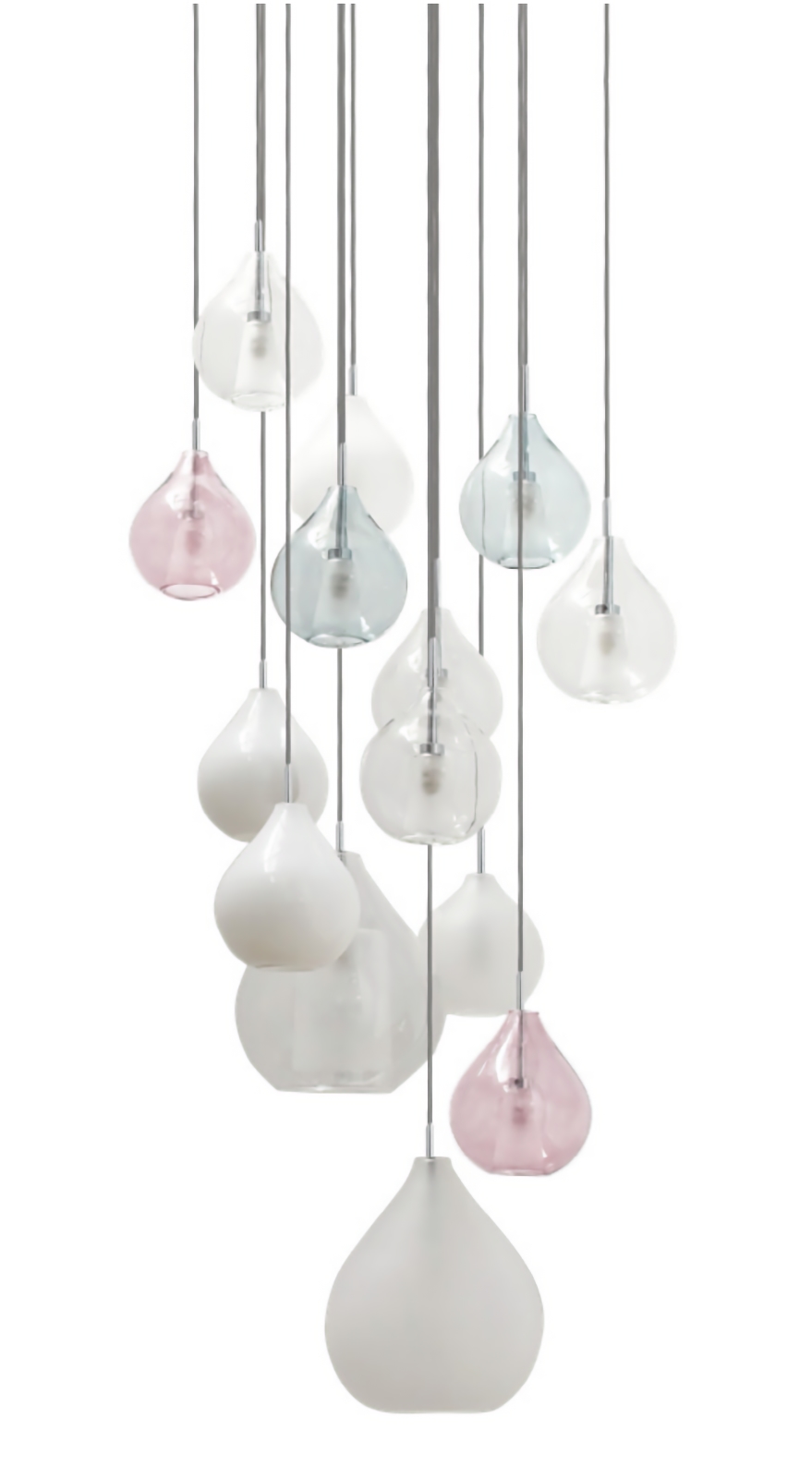 CIRCÉ Cascade Glass Pendant Light from France: There are many other glass options available – please contact us