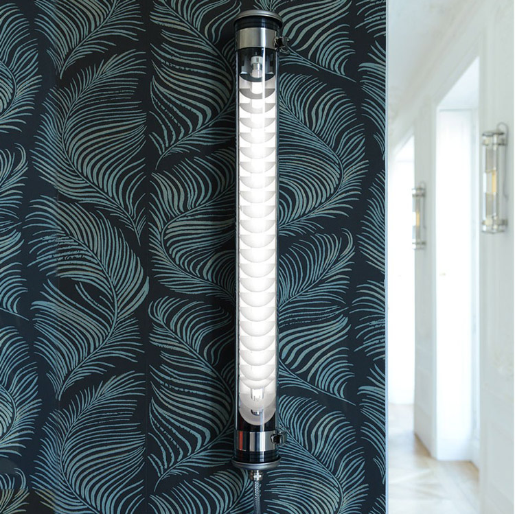 Glass tube wall light ELGAR (IP68)