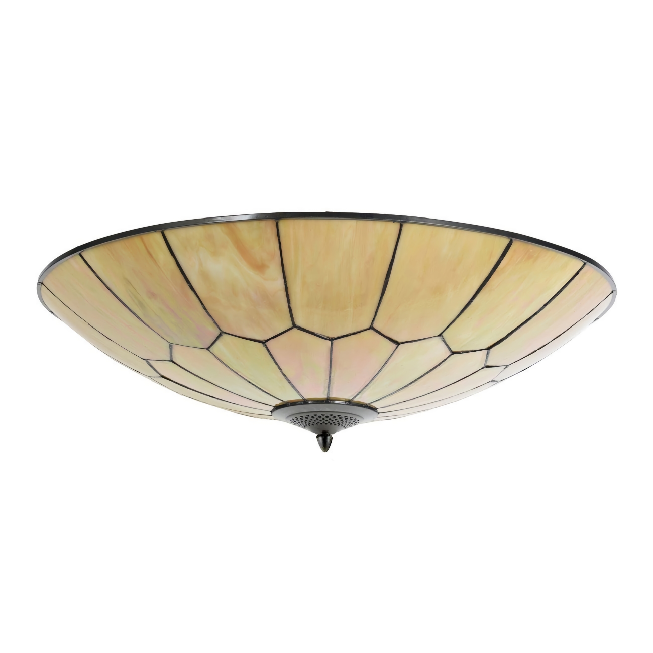 Große Art Déco-Deckenleuchte aus Tiffanyglas Ø 60 cm Große Art Déco-Deckenleuchte aus Tiffanyglas Ø 60 cm