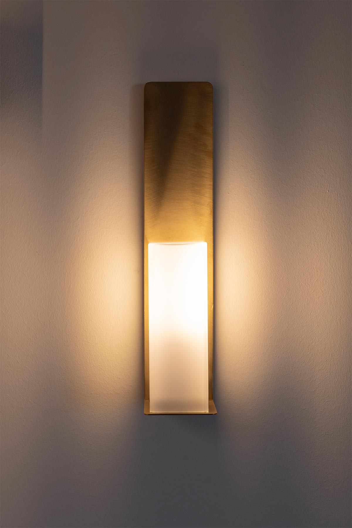 Kerzen-Design Wandleuchte mit Milchglas-Diffusor SQUARE CANDLE, Bild 6