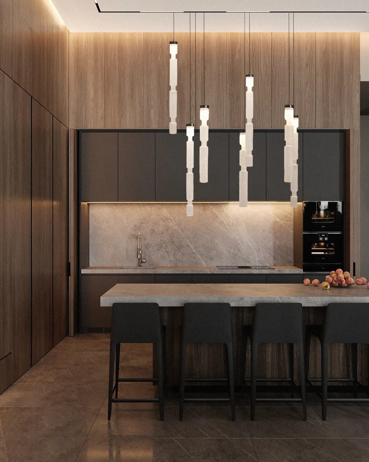 Schmale Glasröhren-Leuchte SAGANO, vier Größen, Bild 16 Schmale Glasröhren-Leuchte SAGANO, vier Größen, Bild 16