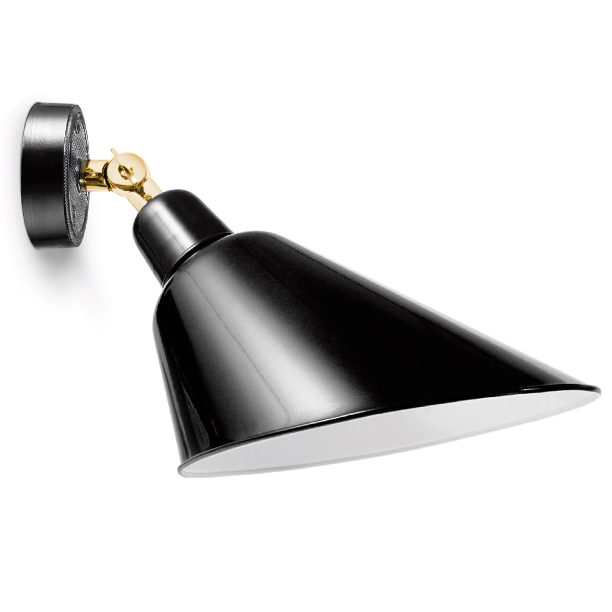 Nostalgische Gelenk-Wandleuchte HAMBURG mit schrägem Schirm Nostalgische Gelenk-Wandleuchte HAMBURG mit schrägem Schirm