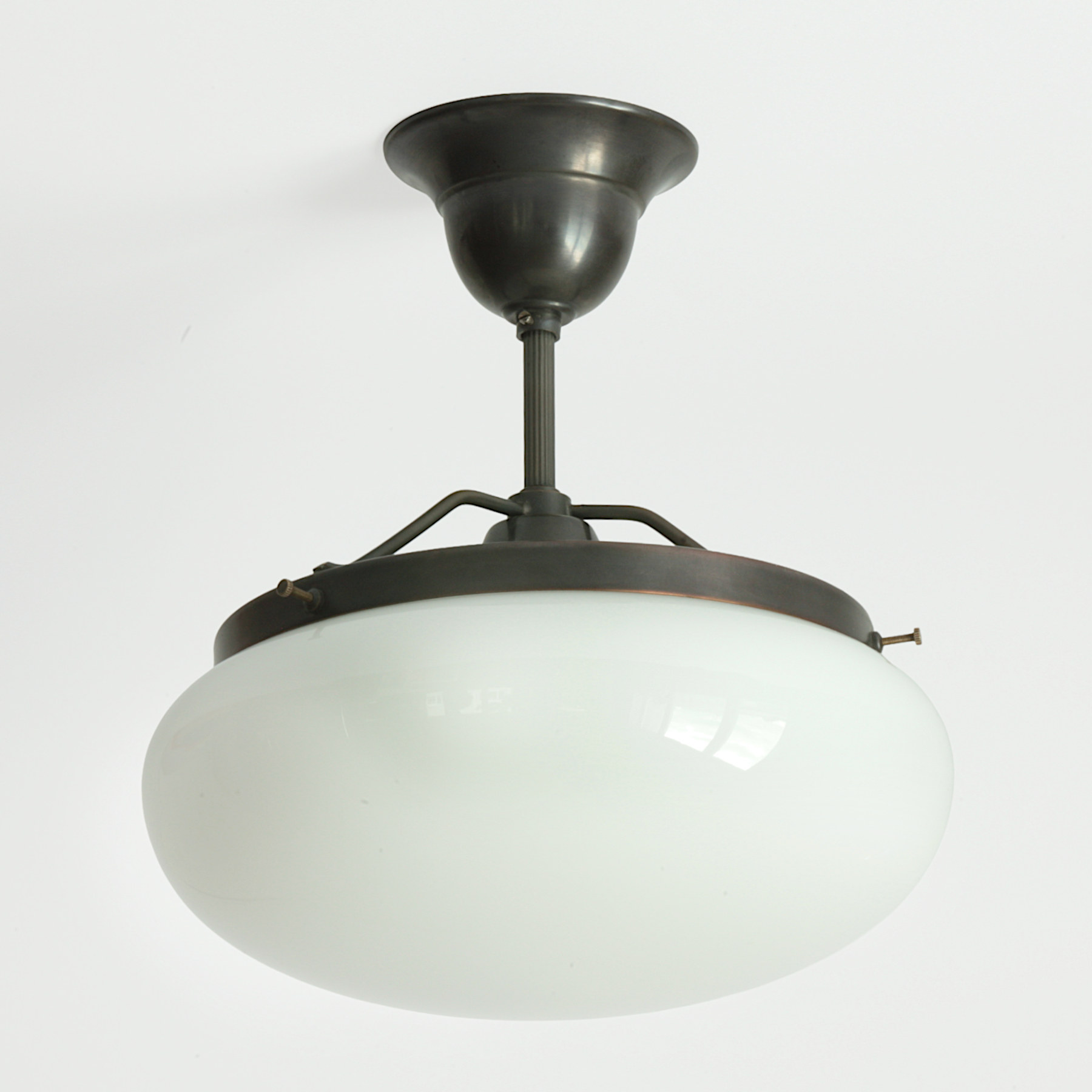 Abgehängte Deckenleuchte im Stil der 20er und 30er-Jahre, Ø 25 cm