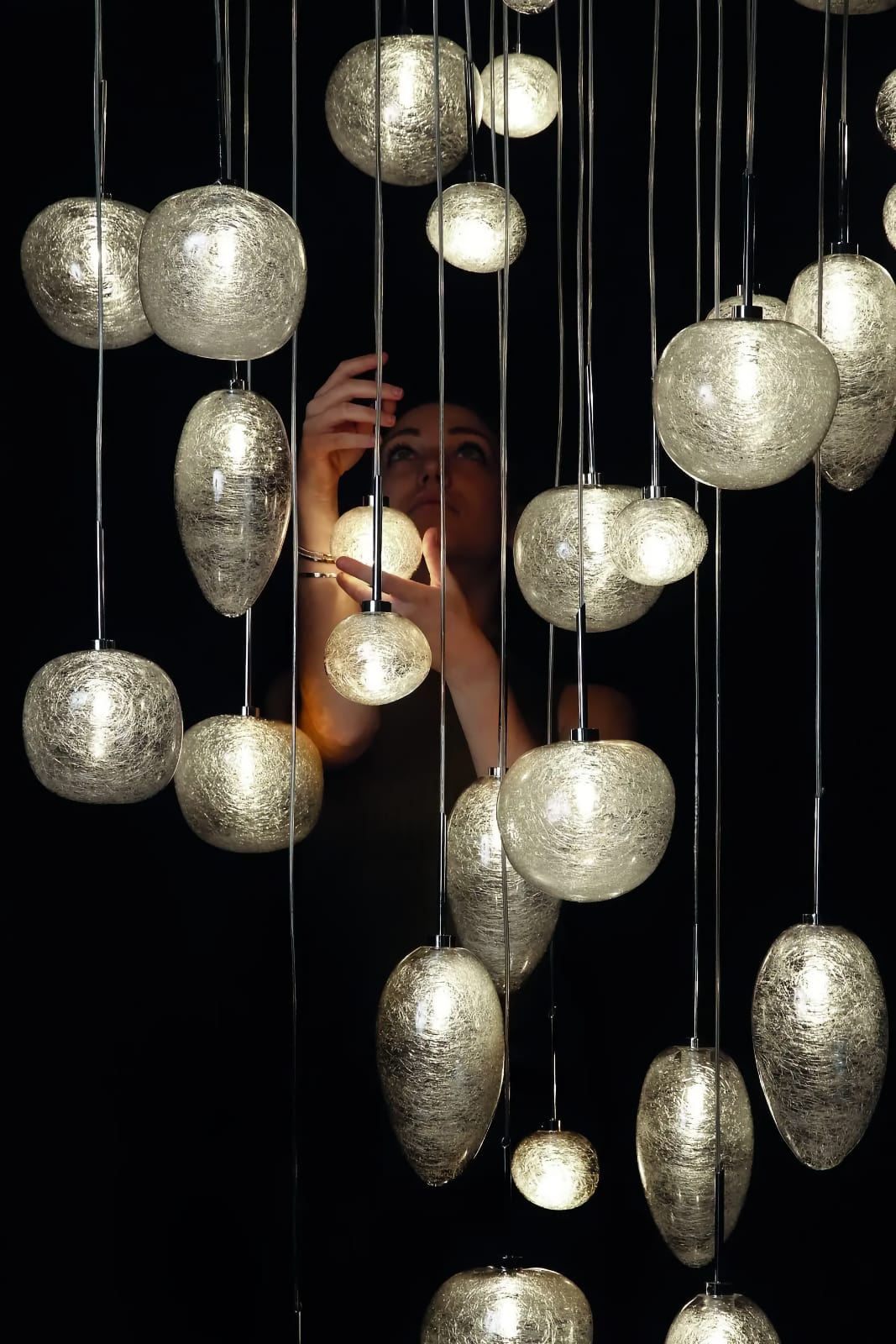 Hängeleuchte GALET 01 mit farbigem Zapfenglas , Bild 15 Hängeleuchte GALET 01 mit farbigem Zapfenglas , Bild 15